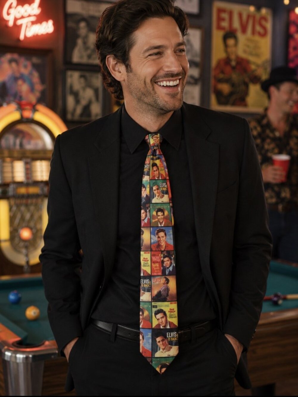 "ELVIS Album Covers" Necktie by Ralph Marlin